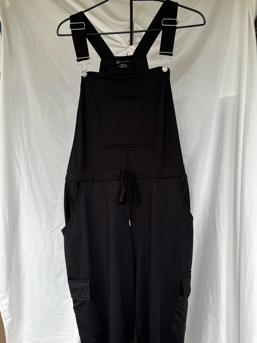 No Boundaries Black Stretch Overalls